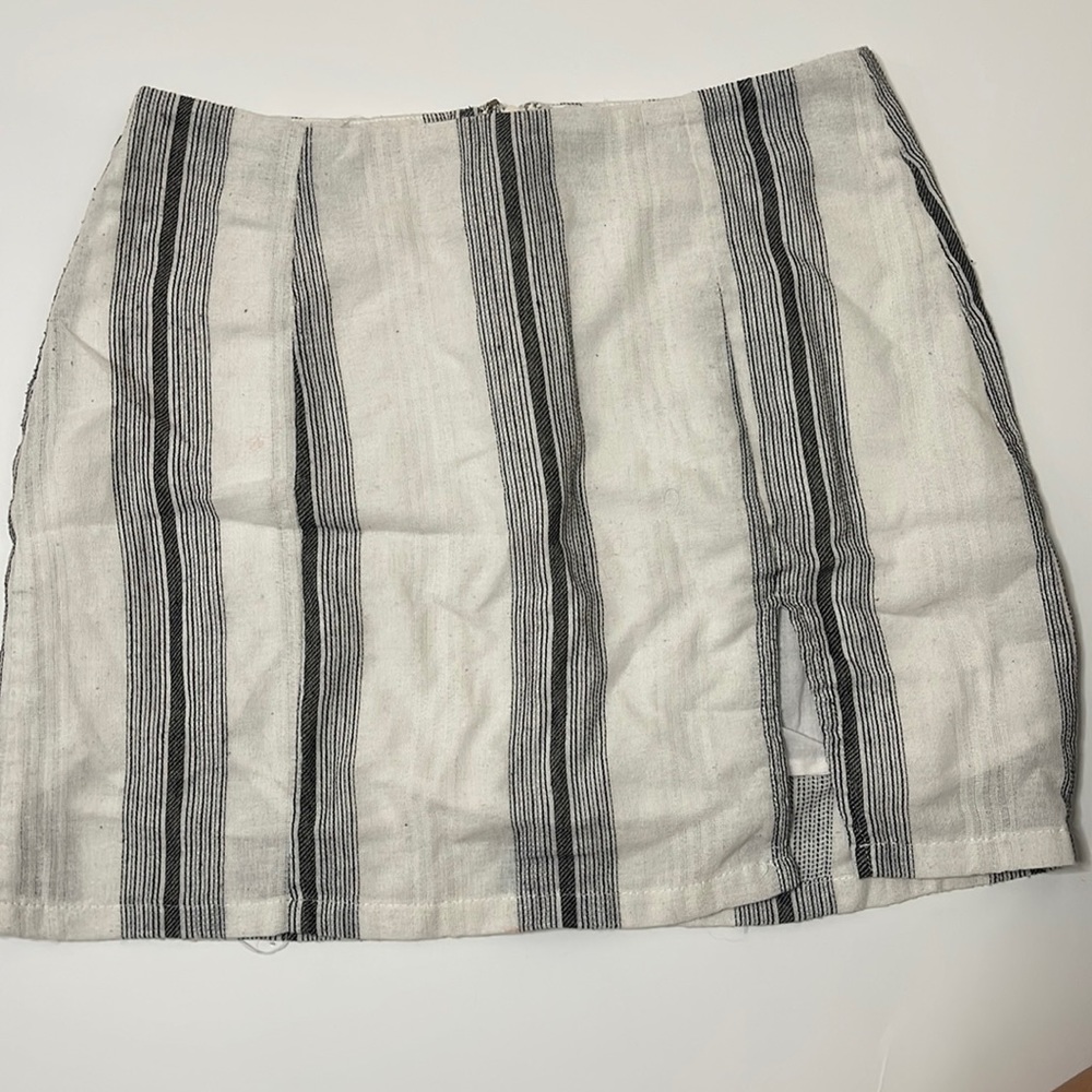 Striped Linen Skirt